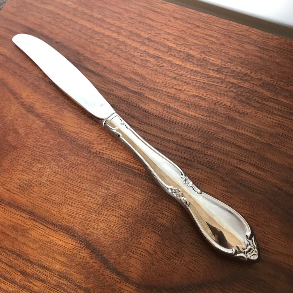 Oneida Community CHATELAINE Stainless Glossy Flatware hollow handle DINNER KNIFE
